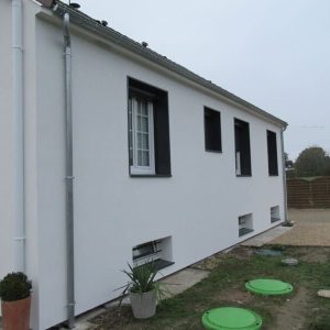 isolation thermique par l'extérieur maison - façade après